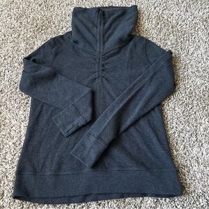 Striped Gray Women's Sweatshirt cotton 2 sides sz m Lululemon